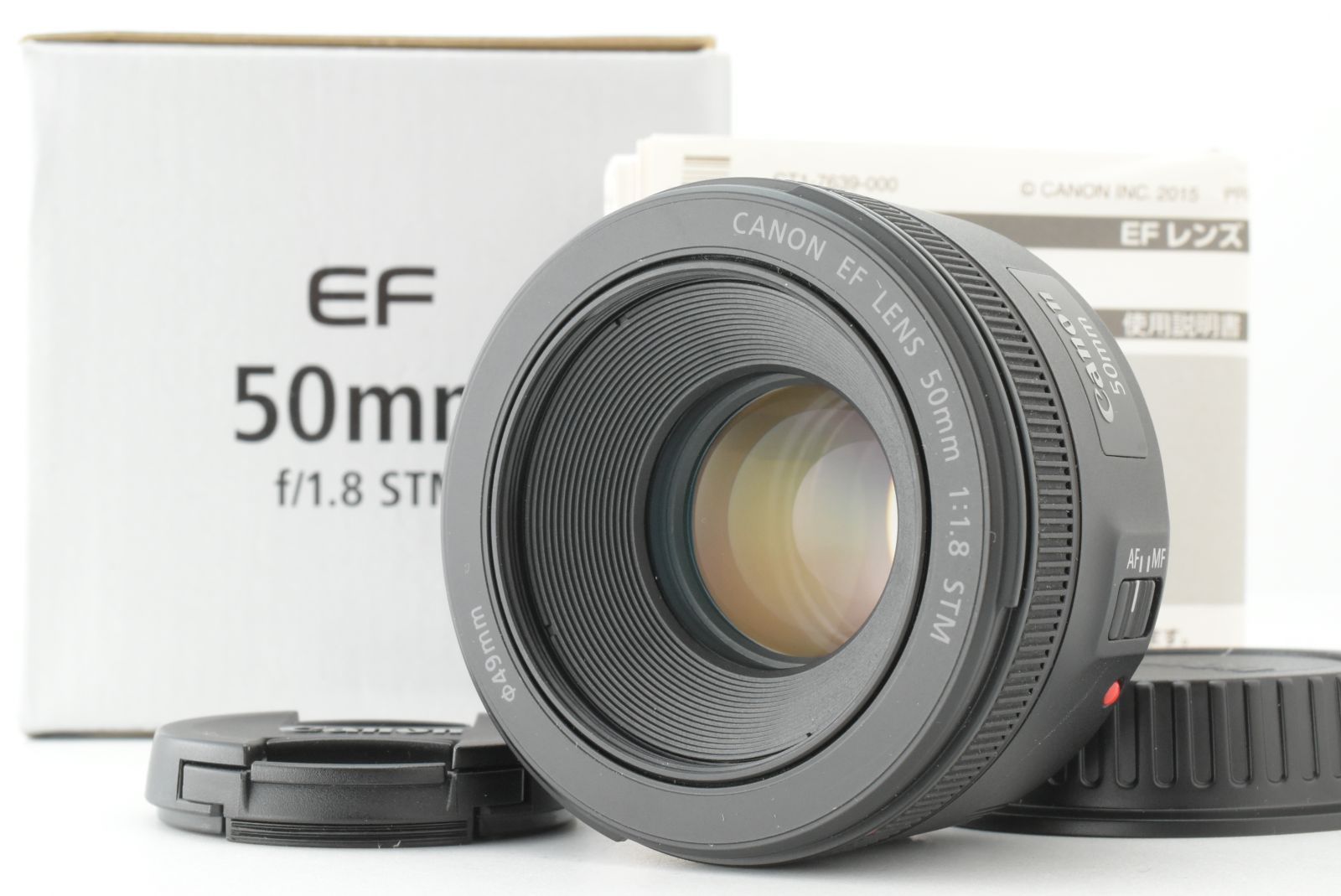 【美品】Canon EF 50mm f/1.8 STM Lens Standard AF Lens キャノン レンズ EF-TN-JP2422
