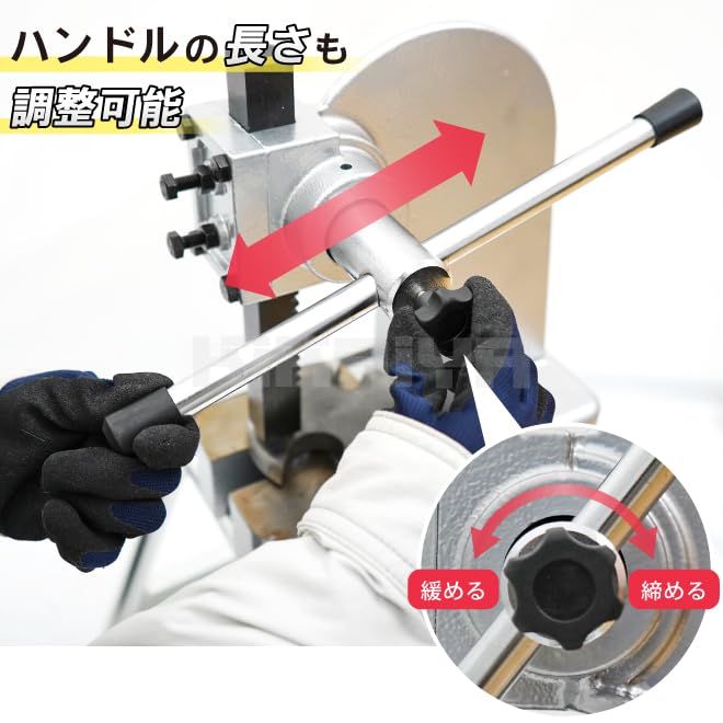 KIKAIYA アーバープレス ハンドプレス 1トン 強力 圧入 プレス作業 型抜き ハトメ レザークラフト 卓上 HP-1so