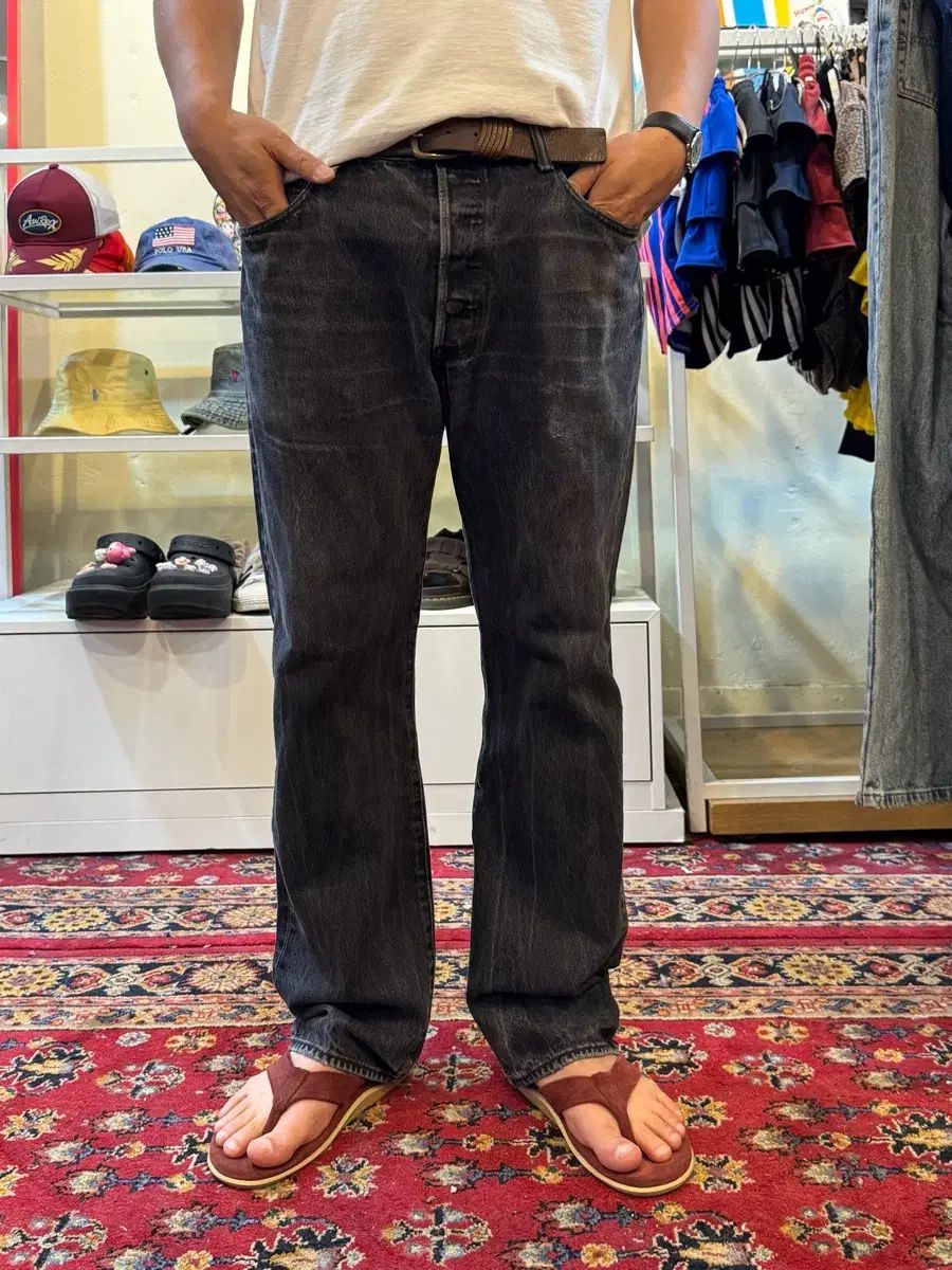 リーバイス 501 ブラックデニムパンツ W36 L30