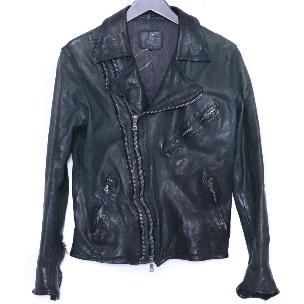 ISAMU KATAYAMA BACKLASH ベルギーショルダー製品染め レザーダブル