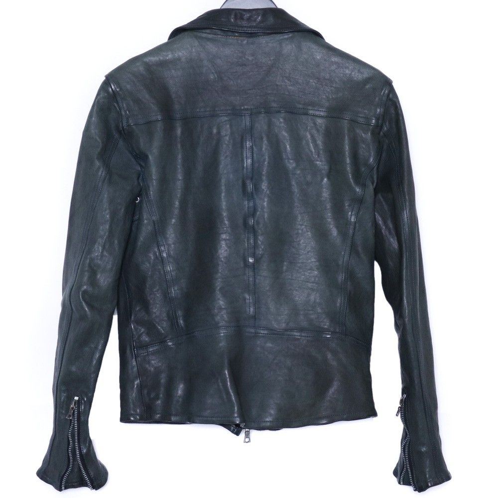ISAMU KATAYAMA BACKLASH ベルギーショルダー製品染め レザーダブル