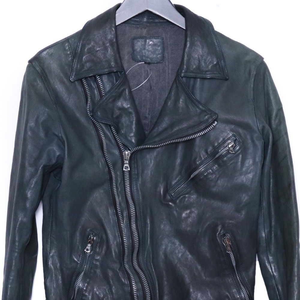 ISAMU KATAYAMA BACKLASH ベルギーショルダー製品染め レザーダブル