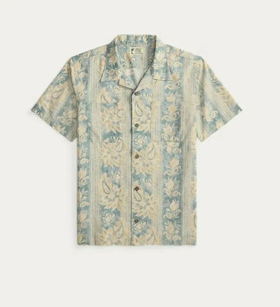 RRL RRA ダブルアールエル フローラル ベイズリー リネン コットン シャツ