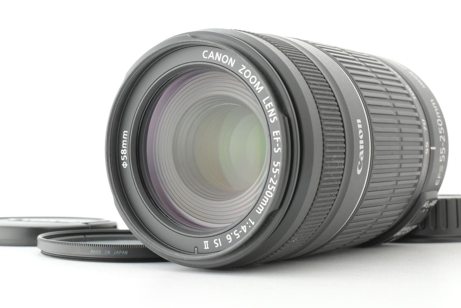 【美品】Canon EF-S 55-250mm f/4.0-5.6 is II Telephoto Zoom Lens キャノン レンズ EF-TN-JP2425