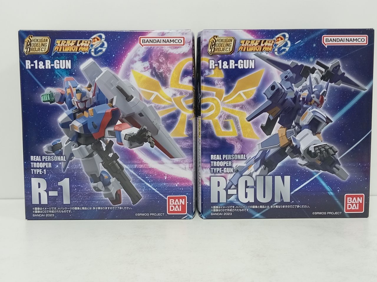 SMP スーパーロボット大戦OG R-1 & R-GUN セット 食玩 外箱のみ開封済み 未使用品 [MO-7353]