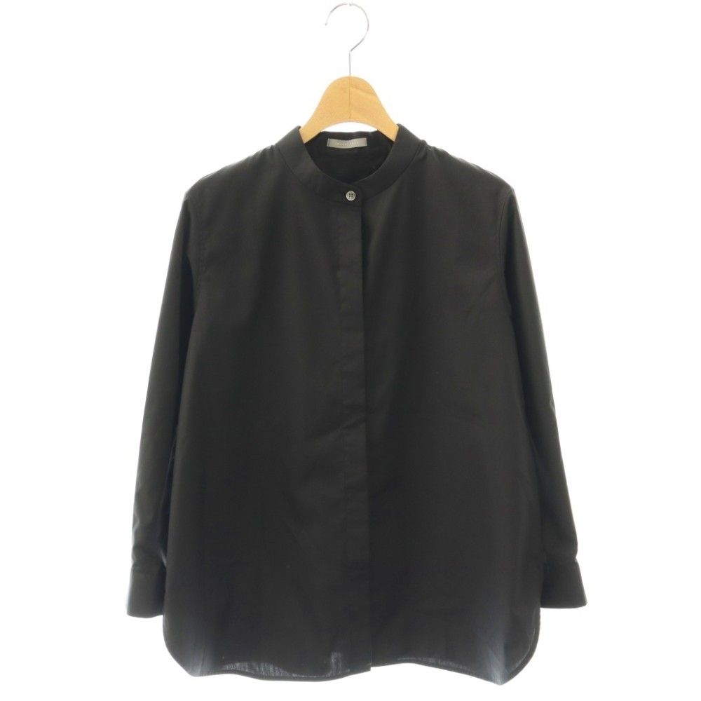 セオリーリュクス theory luxe 26SS LUXE COTTON NARVI SHIRT シャツ バンドカラー S32 ブラック /ES ■OS