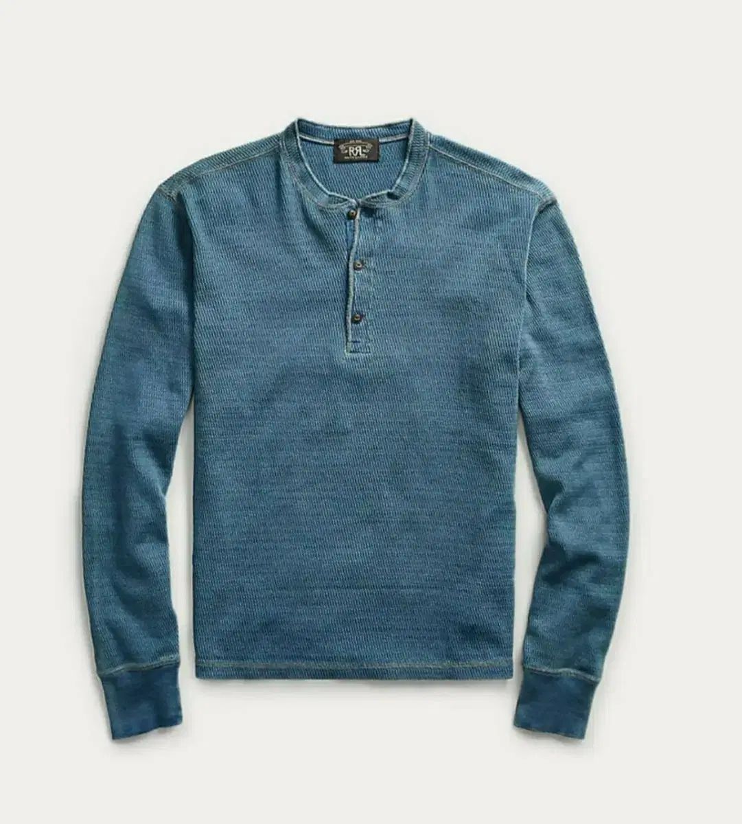 RRL (ダブルアールエル) Indigo Jacquard Knit Henry Shirt XL 32,982円