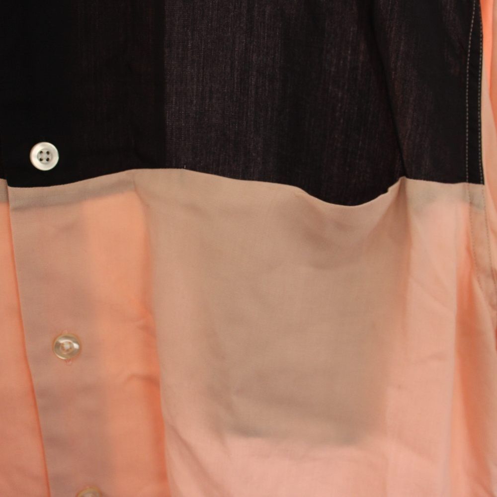 ワコマリア WACKO MARIA TWO-TONE 50'S SHIRT シャツ 半袖 S ピンク 黒