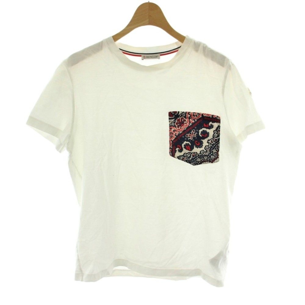 モンクレール MONCLER MAGLIA T-SHIRT Tシャツ S 白 ホワイト