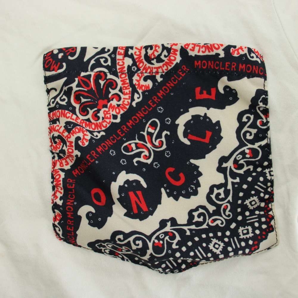 モンクレール MONCLER MAGLIA T-SHIRT Tシャツ S 白 ホワイト