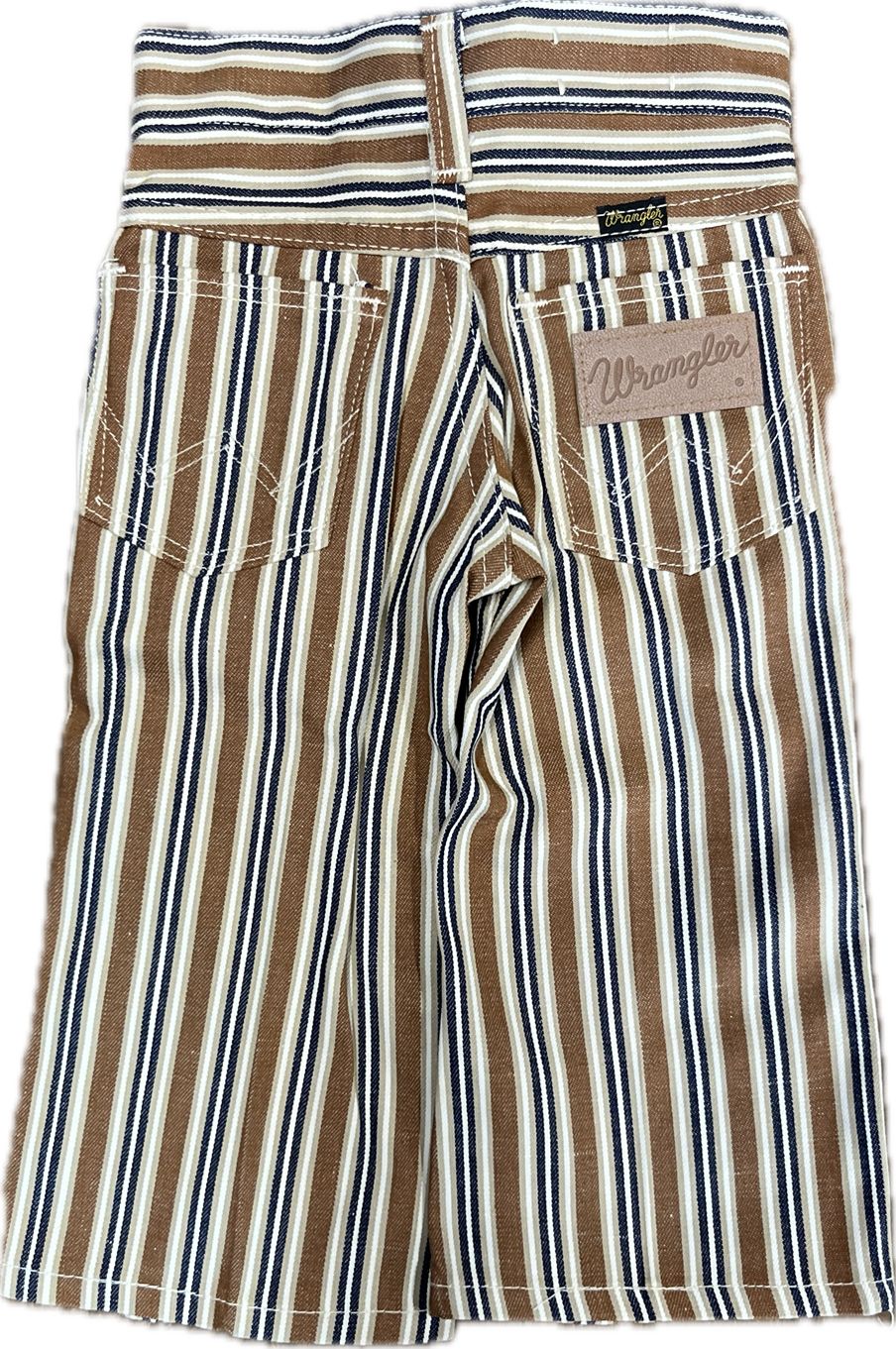 【70s Wrangler】USA製 ヒッピーストライプ フレアパンツ KIDS