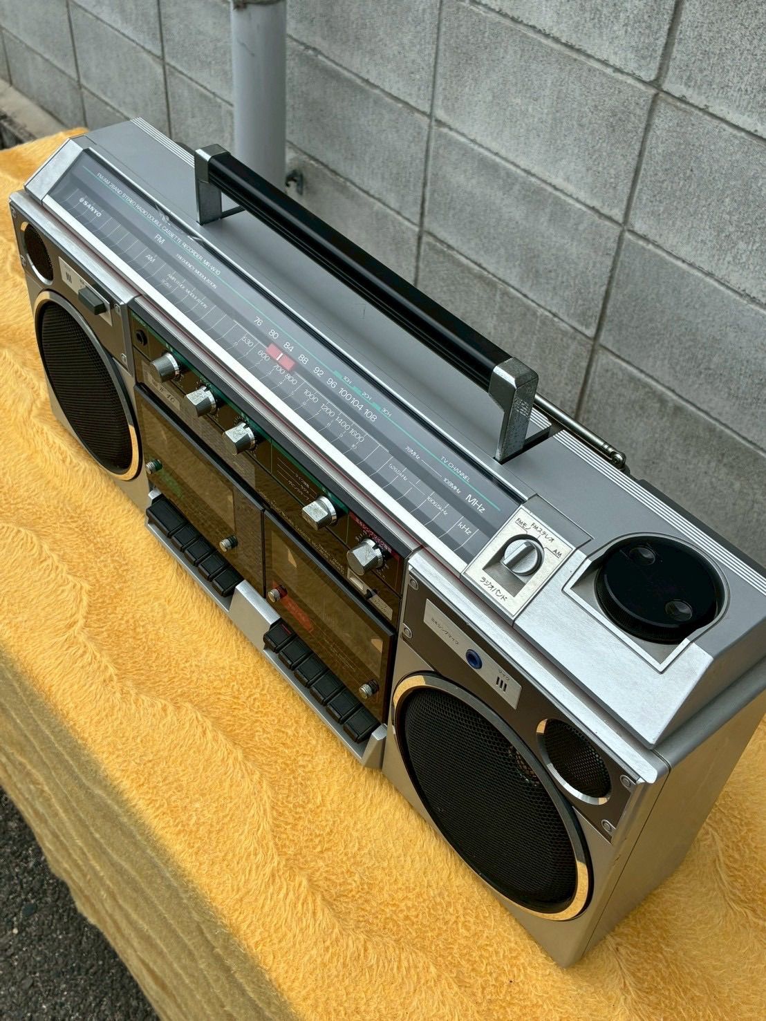 動作未確認 SANYO MR-W10 ダブルカセットデッキ ラジカセ サンヨー