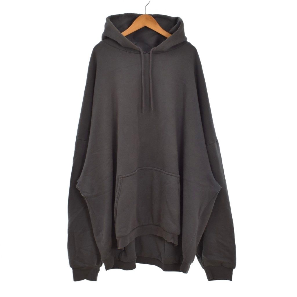 イージーギャップ YEEZY GAP パーカー フーディー フード 無地 プルオーバー フロントポケット XXL 灰色 グレー