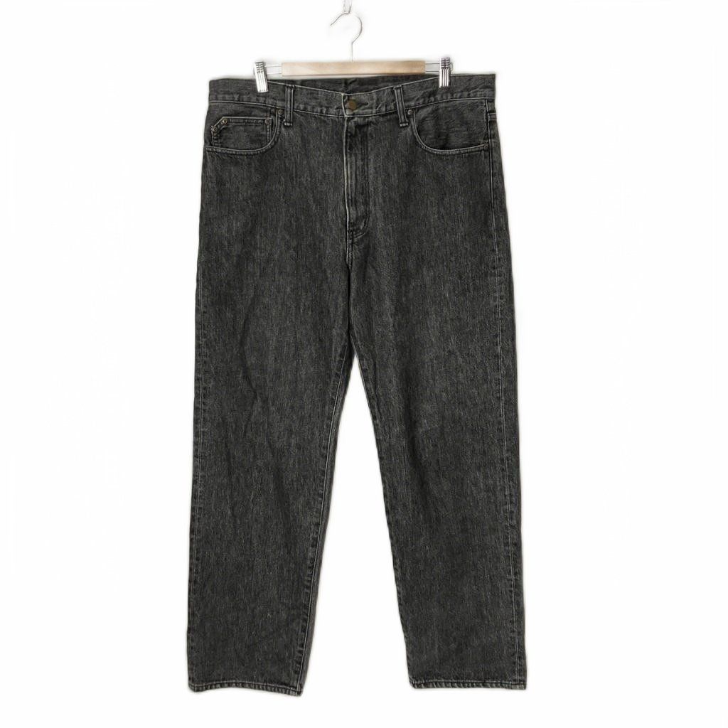 エフティーシー FTC PIER7 Relax Fit ブラックデニム ファイブポケットジーンズ XL ブラック
