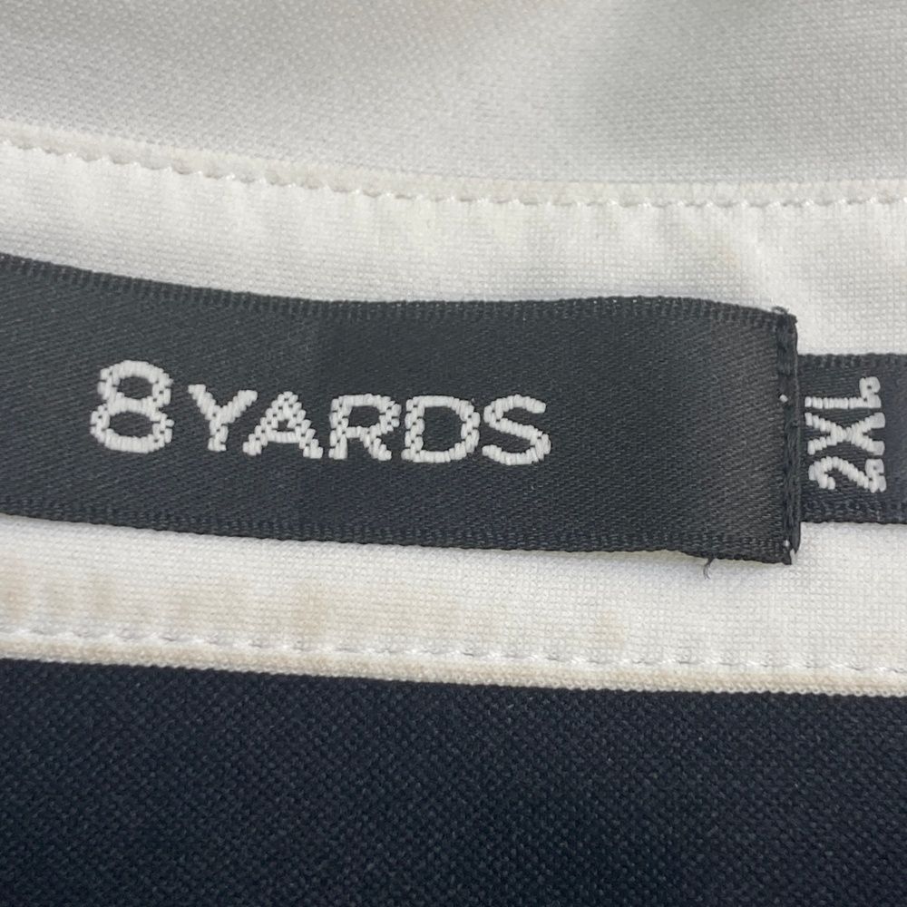 サイズ：2XL 8YARDS ハチヤーズ 半袖ポロシャツ ブラック系