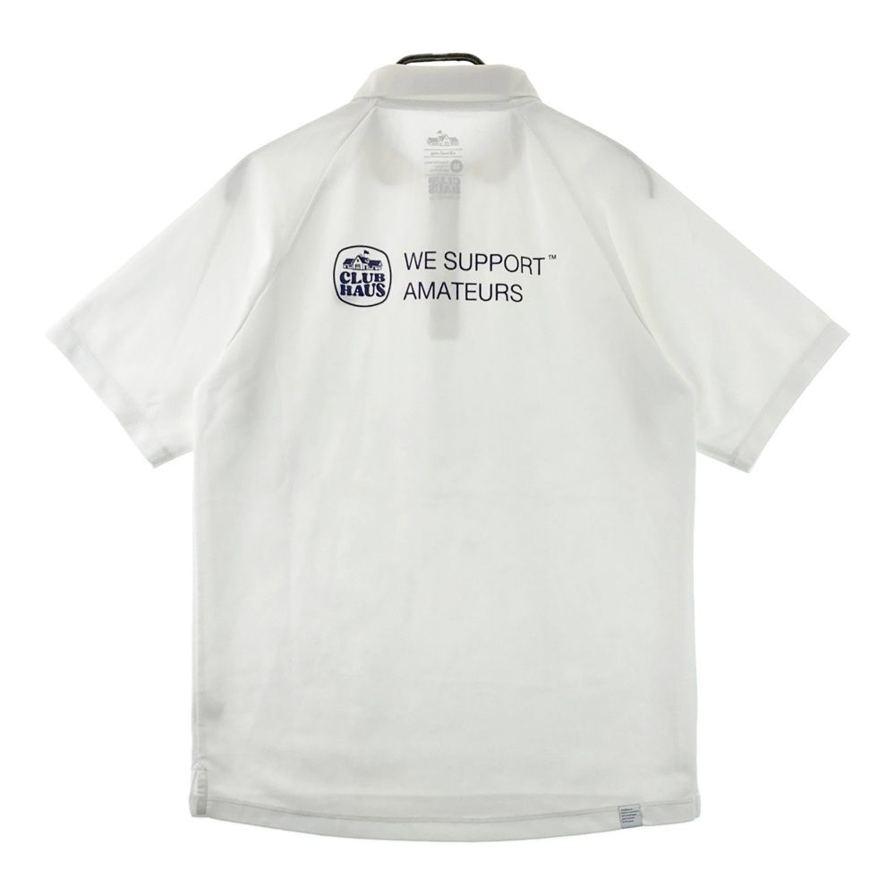 クラブハウス　ゴルフ　シャツ　ホワイト　L サイズ：XL Club HAUS クラブハウス 半袖ポロシャツ ホワイト系