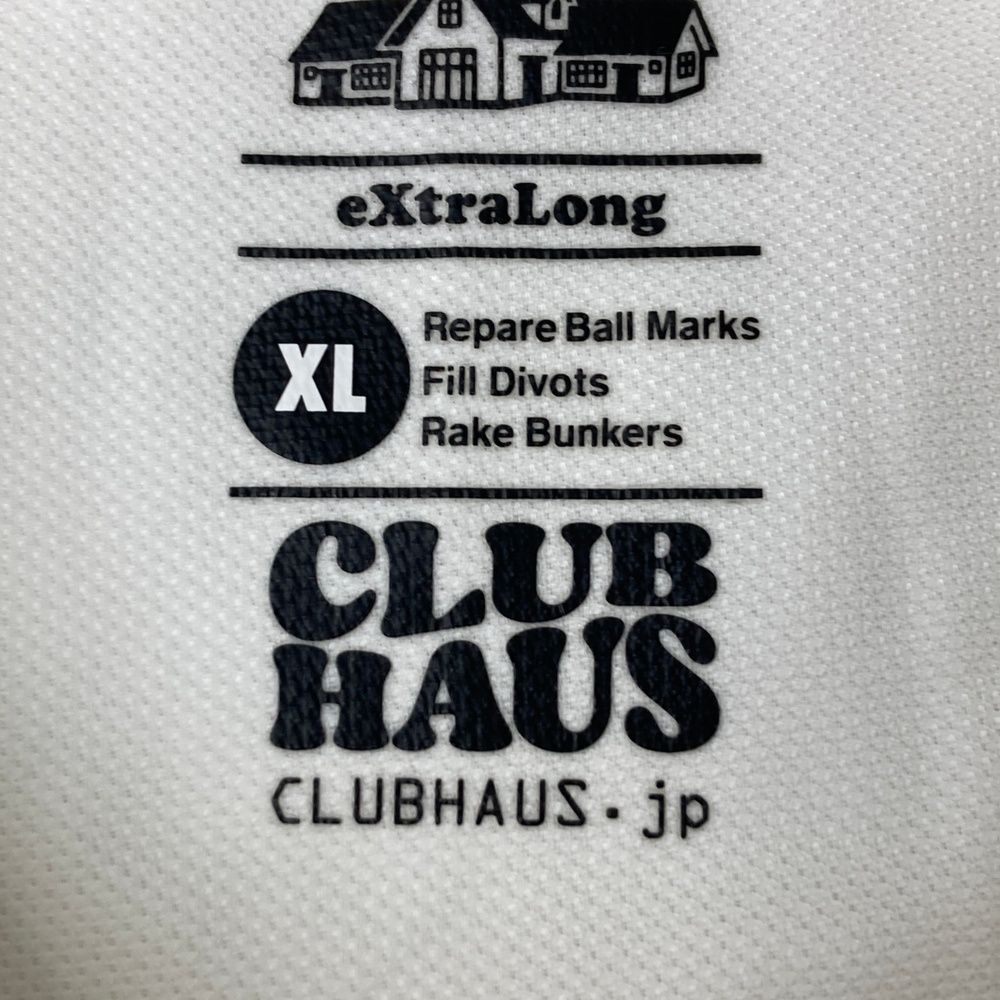 サイズ：XL Club HAUS クラブハウス 半袖ポロシャツ ホワイト系