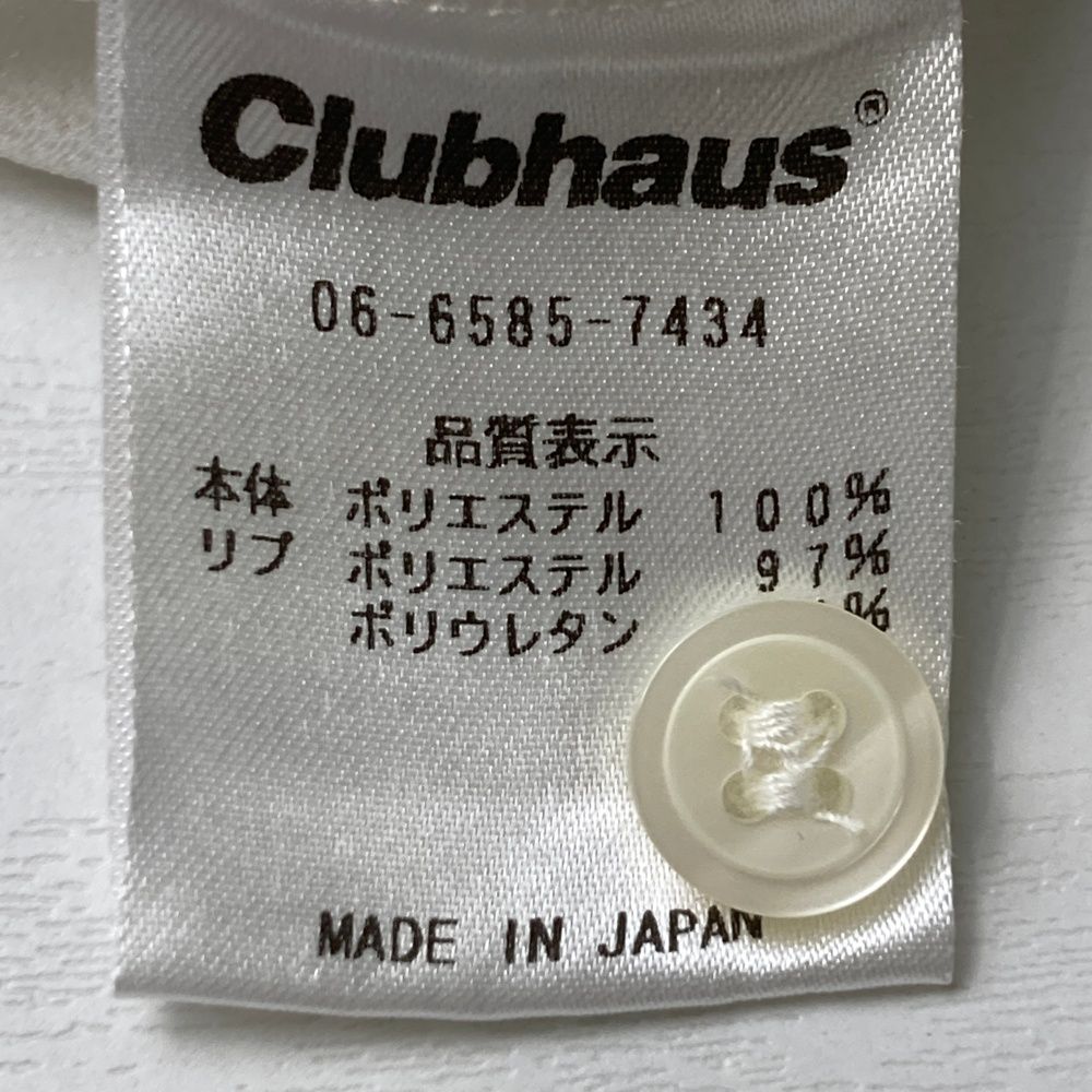 サイズ：XL Club HAUS クラブハウス 半袖ポロシャツ ホワイト系
