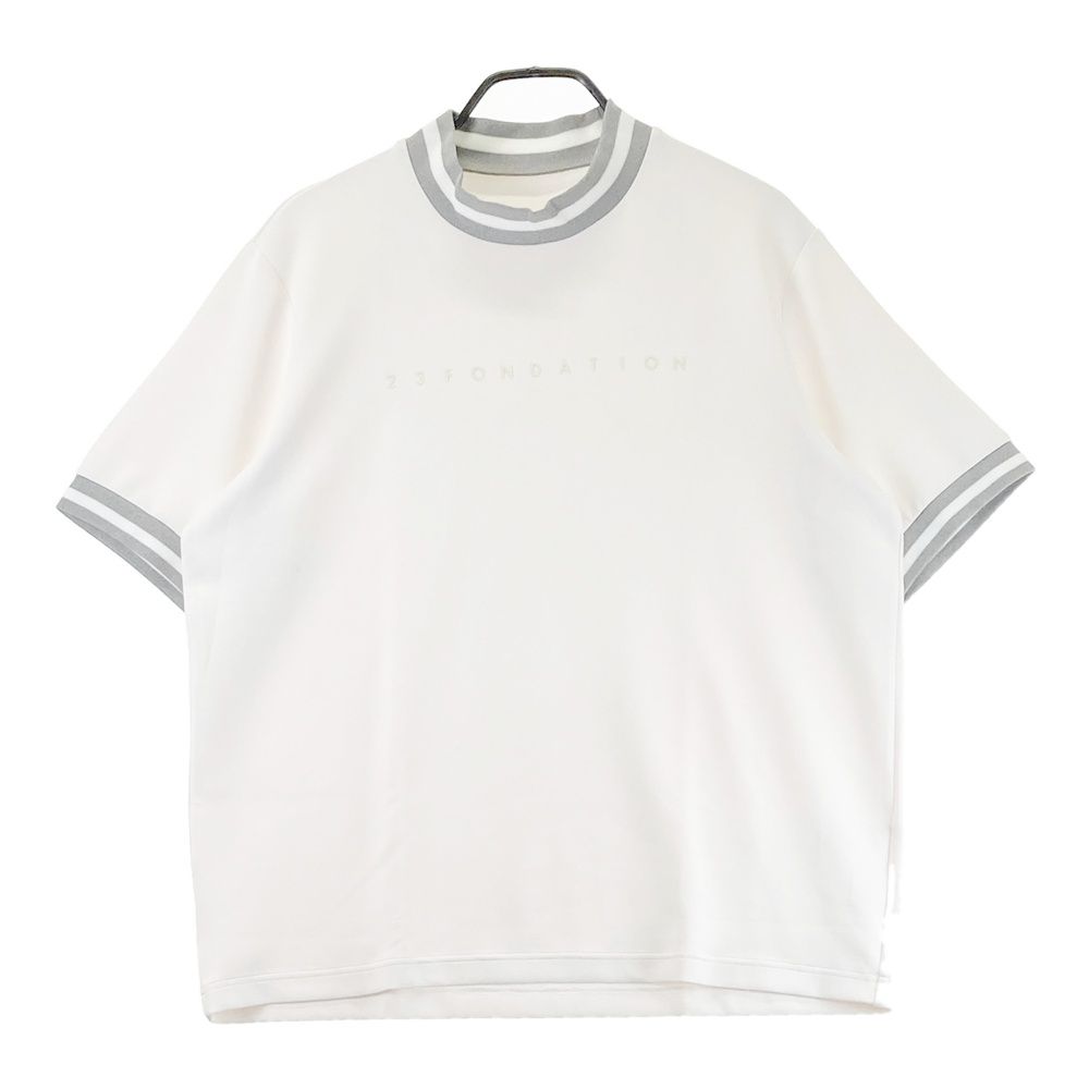 サイズ：LL 23fondation 23区 ハイネック半袖Tシャツ ホワイト系 [240101705866] ゴルフウェア メンズ ストスト
