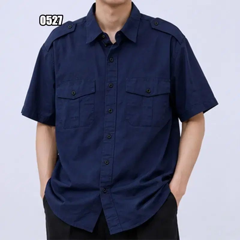 2XL ヴィンテージ USA カムコ ネイビー 半袖 ウォーク シャツ