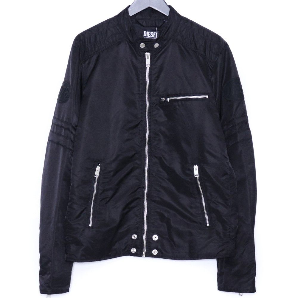 DIESEL シングルライダースジャケット ブラック L DIESEL ナイロンライダースジャケット Lサイズ ブラック - メルカリ