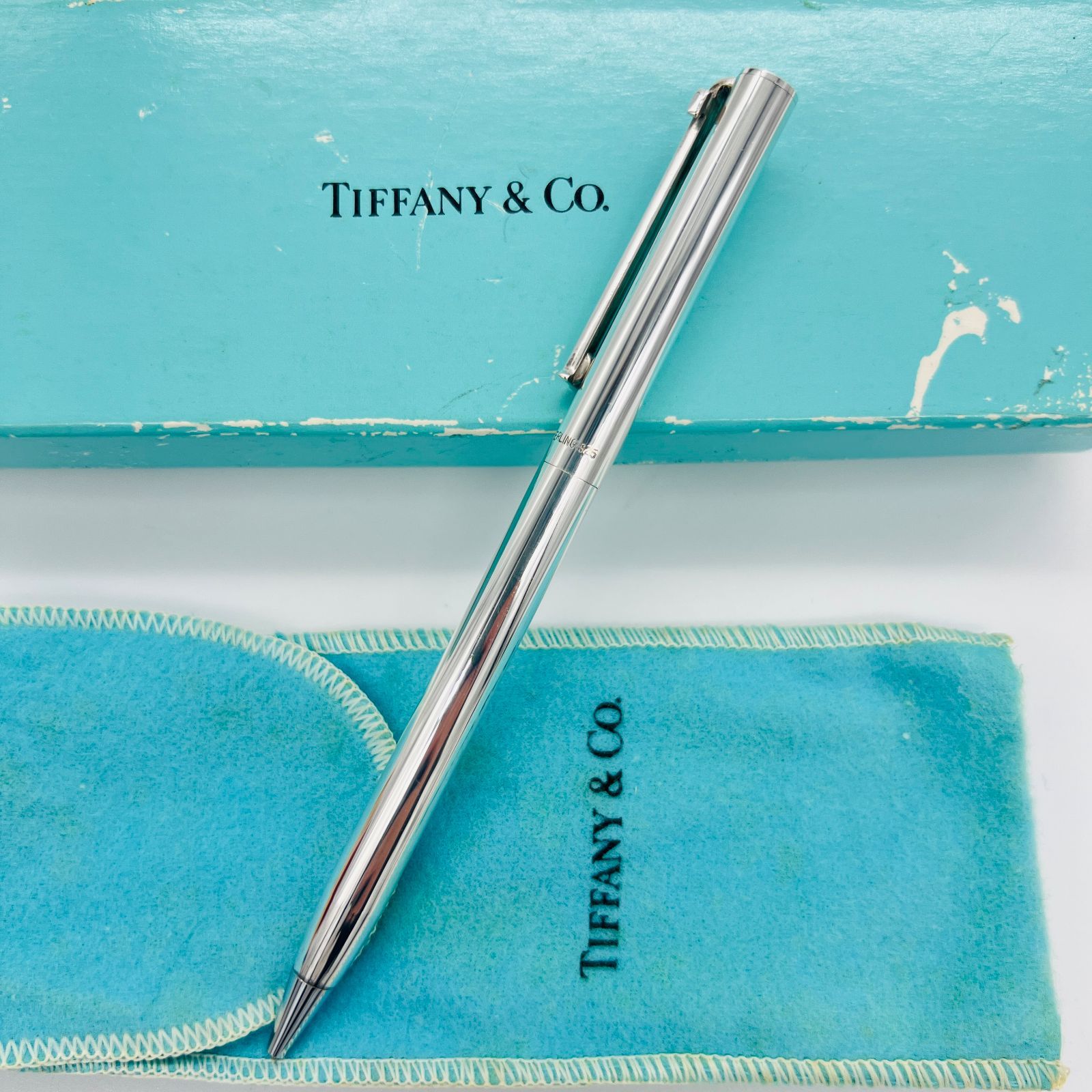 ティファニー Tiffany&Co. SV925 ボールペン Tクリップ シルバー