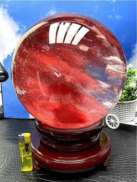 235mm 18160g 超綺麗赤水晶六角柱B91E1/531E08A