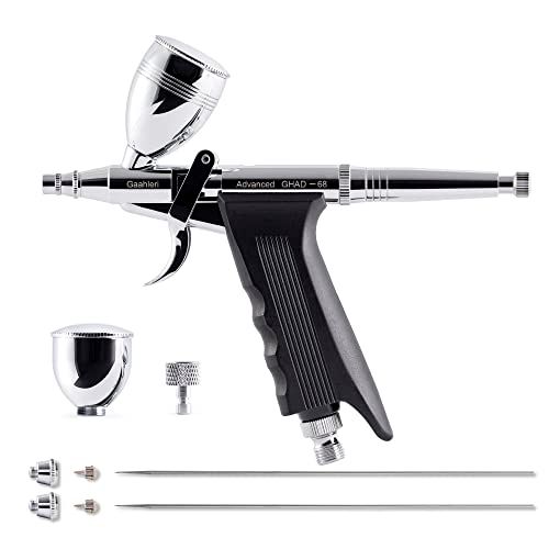 Gaahleri エアブラシダブルアクション トリガータイプ Advanced Series GHAD-68 (自定心挿入式ノズル構造) ノズル口径0.38 & 0.5mm模型 塗装/ 995f13e6