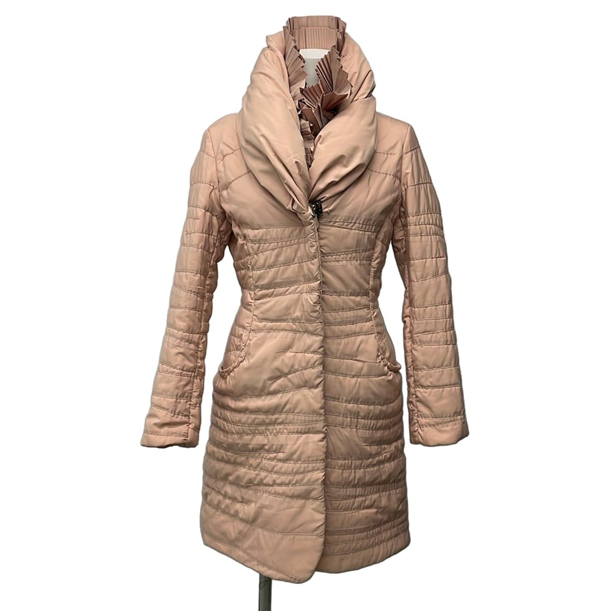新品未使用タグ付　ERMANNO SCERVINO レースコート　38 エルマノシェルビーノ ERMANNO SCERVINO サイズ38 M ライトブラウン