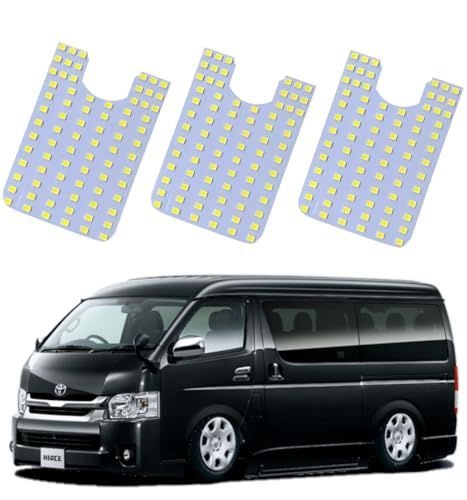 ＼青みのない純白の爆光／【3個セット】※DX専用 GLパッケージ装着OK 200系 ハイエース レジアスエース 4型 5型 6型 6.5型 7型 新型 LED ルームランプ ルームライト 室内灯 明るい ライト ランプ カスタムパーツ 便利 ef9570e5