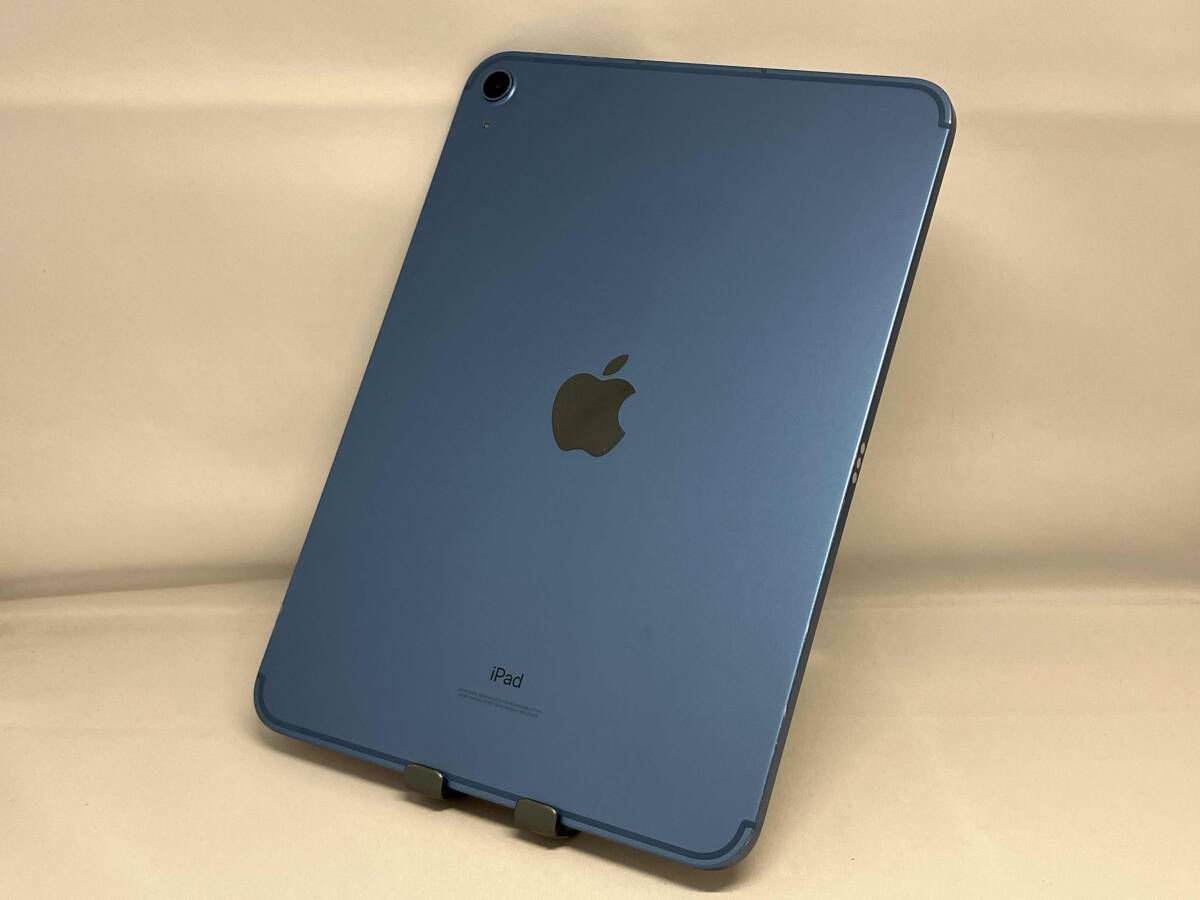 au 【SIMロックなし】MQ6K3J/A iPad Wi-Fi + Cellular 64GB ブルｰ au