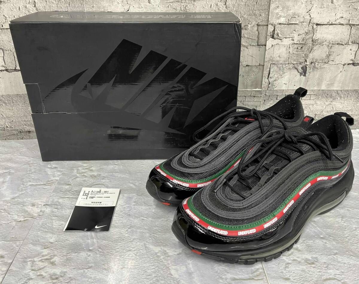 NIKE ナイキ AIR MAX 97 OGエアマックス97 UNDEFEATED アンディフィーテッド AJ1986-001 スニーカー サイズ28.5 ブラック