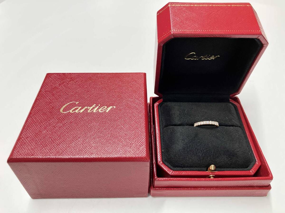 Cartier フルエタニティリング専用ボックス付き Cartier／K18／750／#4／エタンセル／フルエタニティ／2.2g