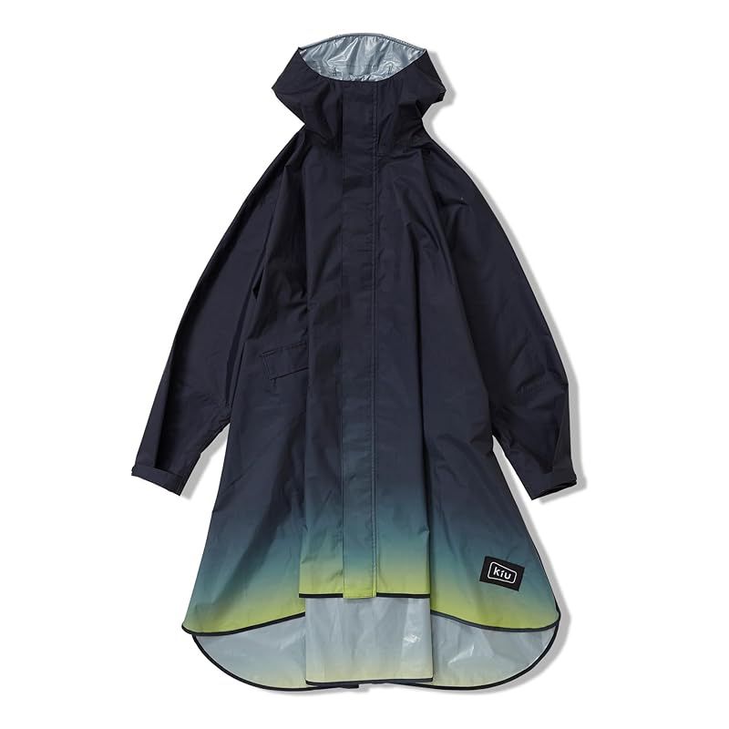 KiU【2024】キウ ニュースタンダード レインポンチョ RAIN PONCHO 豪雨対応 雨対策 自転車 大雨 台風 梅雨 レインコート ポンチョ 雨具 雨ガッパ 雨合羽 はっ水 撥水 防水 袖付き 収納袋 ポケット アウトドア フェス かわいい おしゃれ