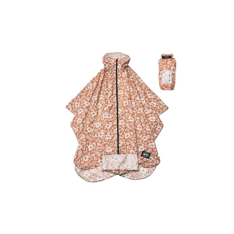 KiU キウ レインポンチョ 2ND RAIN PONCHO - 2ND 防水 撥水 はっ水 耐水 雨対策 大雨 台風 梅雨 レインコート ポンチョ 雨具 雨ガッパ 雨合羽 収納袋 ポケット おしゃれ かわいい 通勤 通学 自転車 アウトドア フェス ユニセッ