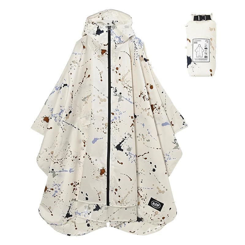 KiU キウ レインポンチョ 2ND RAIN PONCHO - 2ND 防水 撥水 はっ水 耐水 雨対策 大雨 台風 梅雨 レインコート ポンチョ 雨具 雨ガッパ 雨合羽 収納袋 ポケット おしゃれ かわいい 通勤 通学 自転車 アウトドア フェス ユニセッ