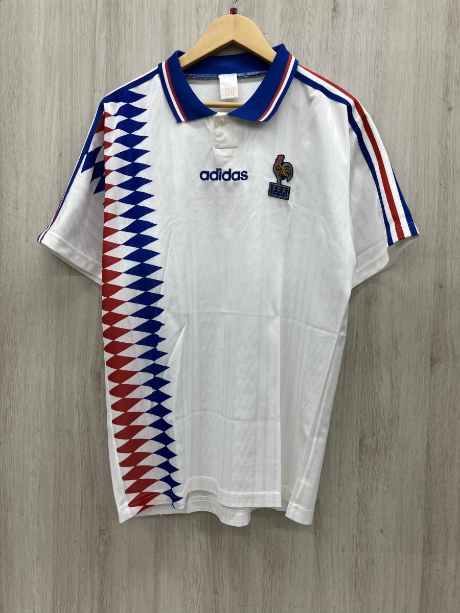 90s  アディダス フランス代表モデル ユニフォーム ゲームシャツ ADIDAS 90s WORLD CUP GAME SHIRT フランス 代表 アディダス ワールド