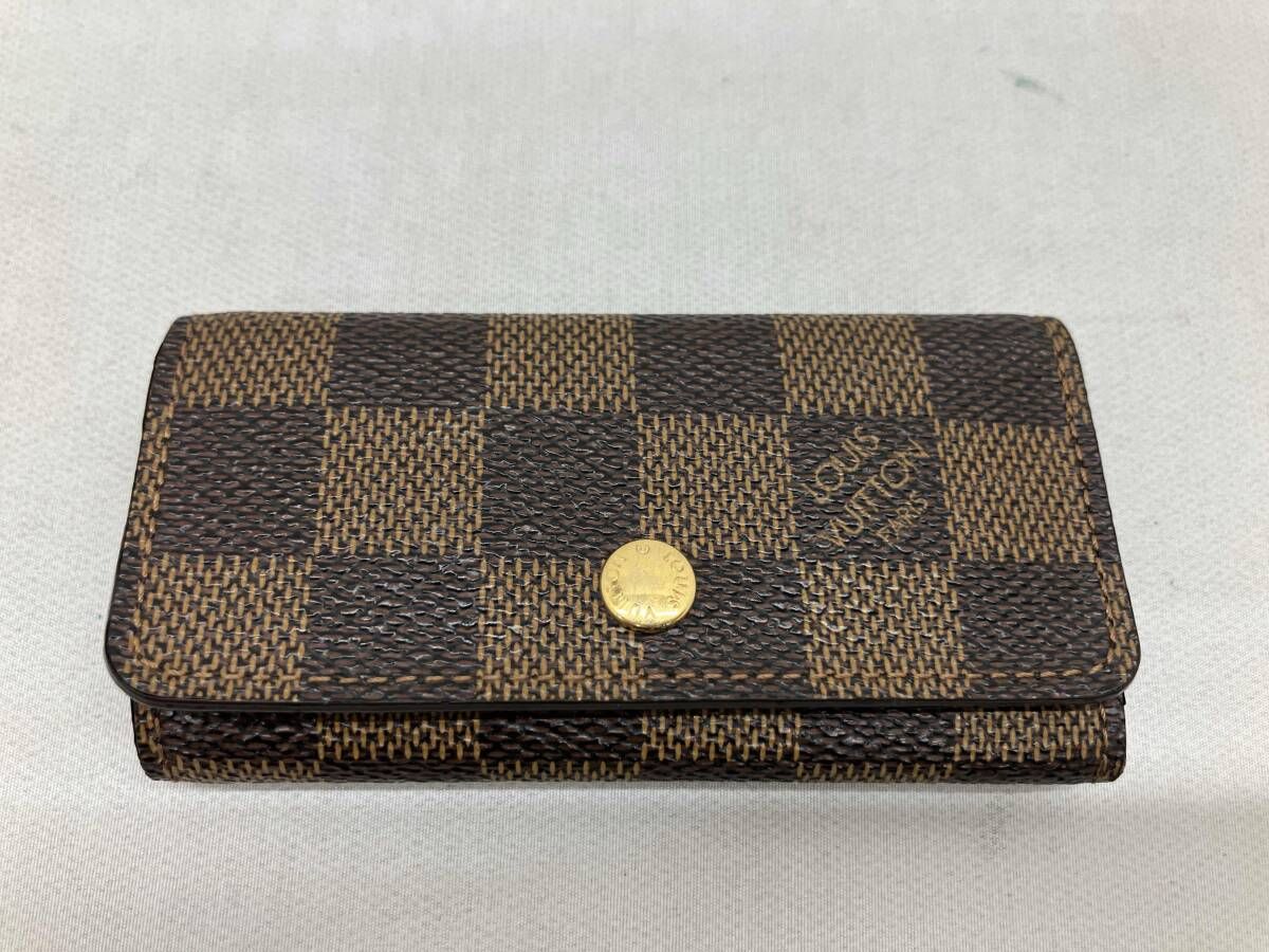 LOUIS VUITTON ルイヴィトン 4連キーケース ダミエ ミュルティクレ4 N60385
