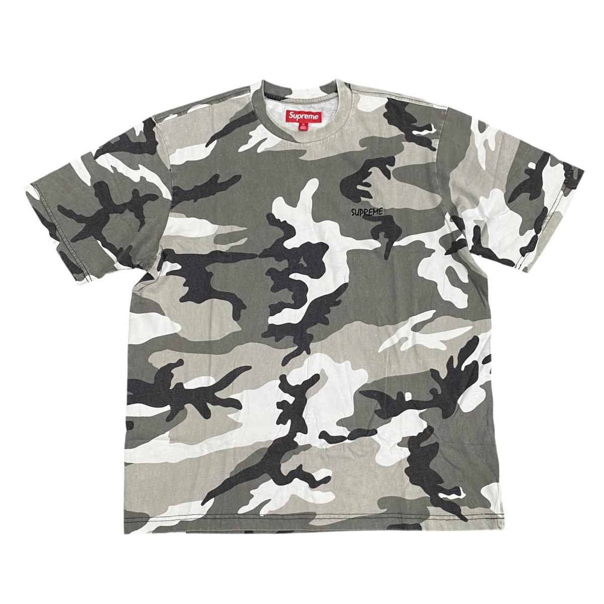 ☆シュプリーム Washed S/S TOP M 迷彩 カモフラ 半袖Tシャツ コットン100% Supreme