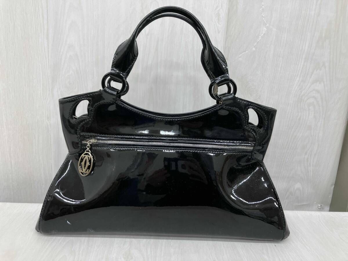 Cartier カルティエ マルチェロ ハンドバッグ トートバッグ パンチング