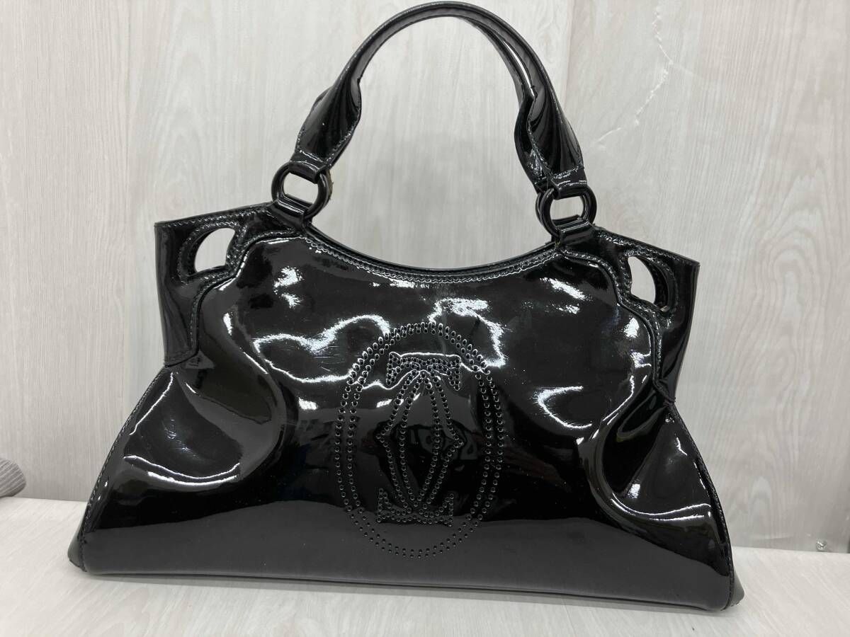 Cartier カルティエ マルチェロ ハンドバッグ トートバッグ パンチング