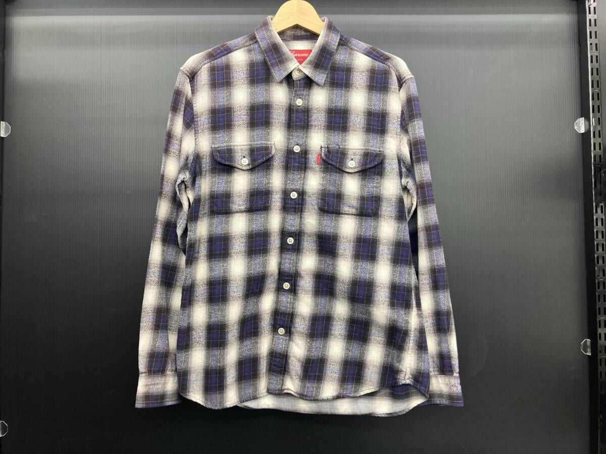 Supreme シュプリーム Ombre Flannel Shirt ネルシャツ パープル チェック
