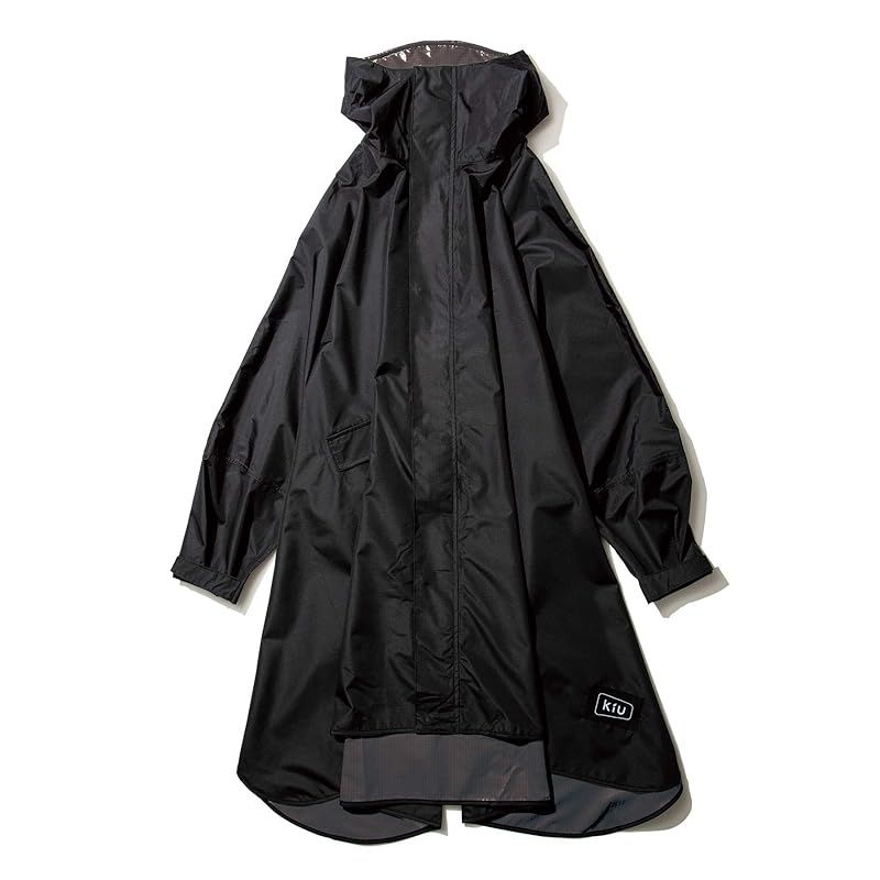 KiU キウ ニュースタンダード レインポンチョ RAIN PONCHO 豪雨対応 雨対策 大雨 台風 梅雨 防災 レインコート ポンチョ 雨具 雨ガッパ 雨合羽 はっ水 撥水 防水 袖付き 収納袋 ポケット アウトドア フェス かわいい おしゃれ 自転車 メ