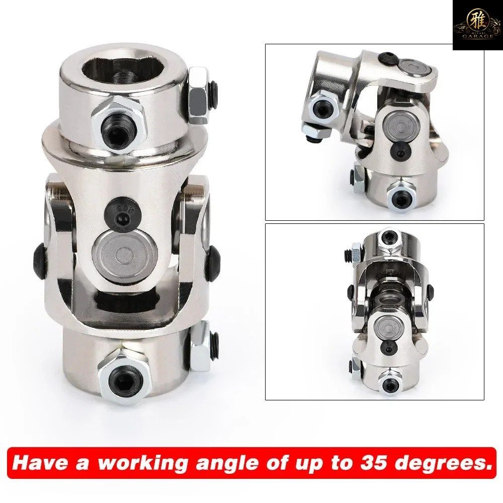 3/4インチ径×3/4インチ径ユニバーサルジョイント 83mm 3-1/4インチ シボレー・フォード用ユニバーサルステアリングシャフトカプラー