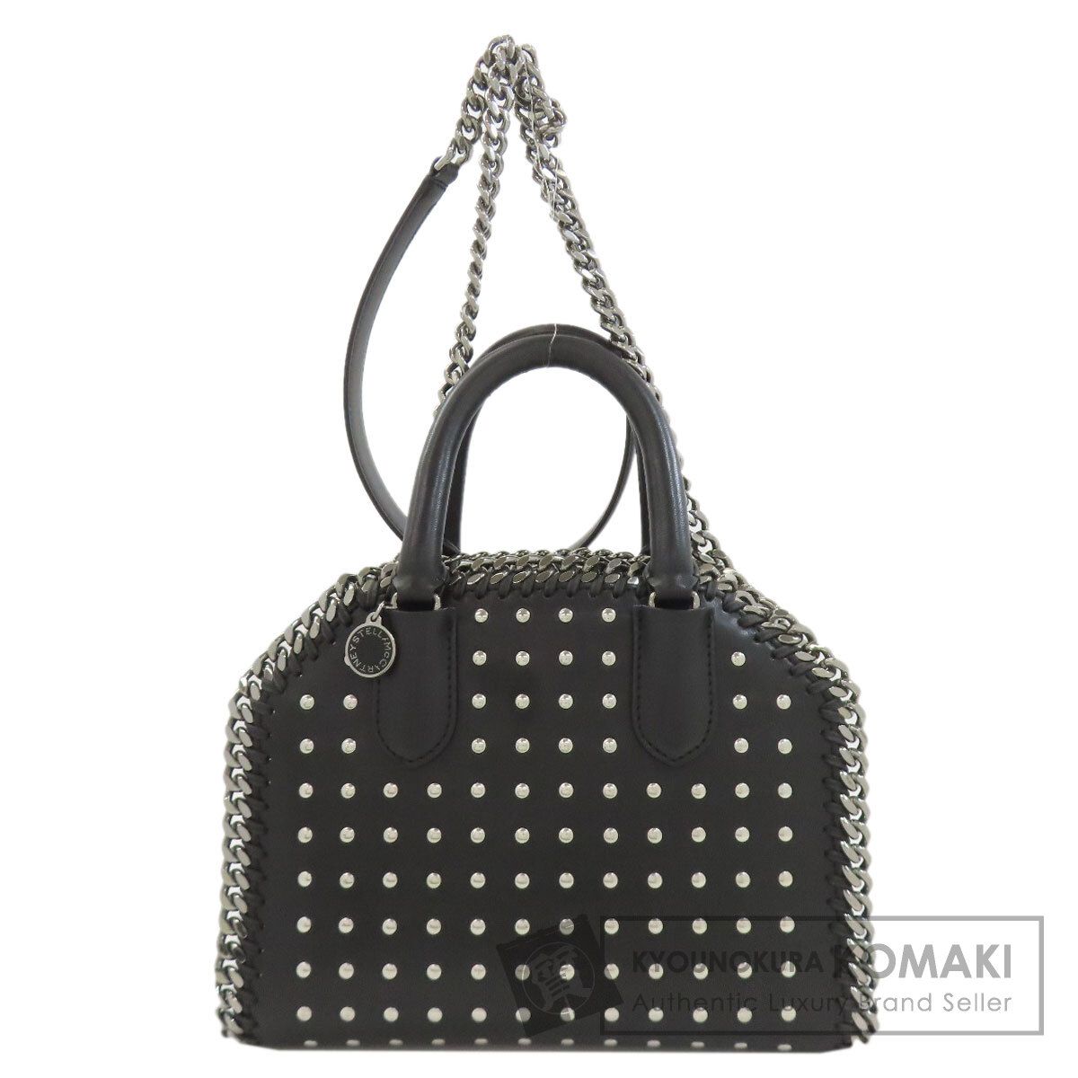 Stella McCartney ステラマッカートニー ファラベラ ボックス スタッズ 2WAY ハンドバッグ ポリエステル レディース [中古]
