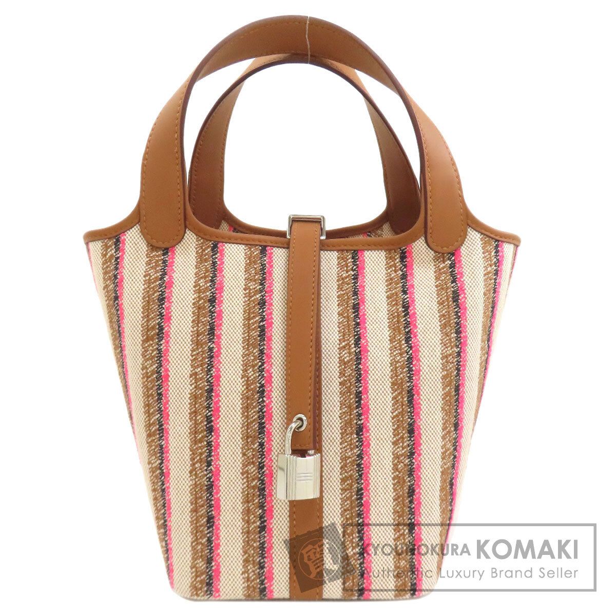 HERMES エルメス ピコタンロックPM クーヴェルチュール シルバー金具 ハンドバッグ トワルアッシュ スイフト レディース [中古]