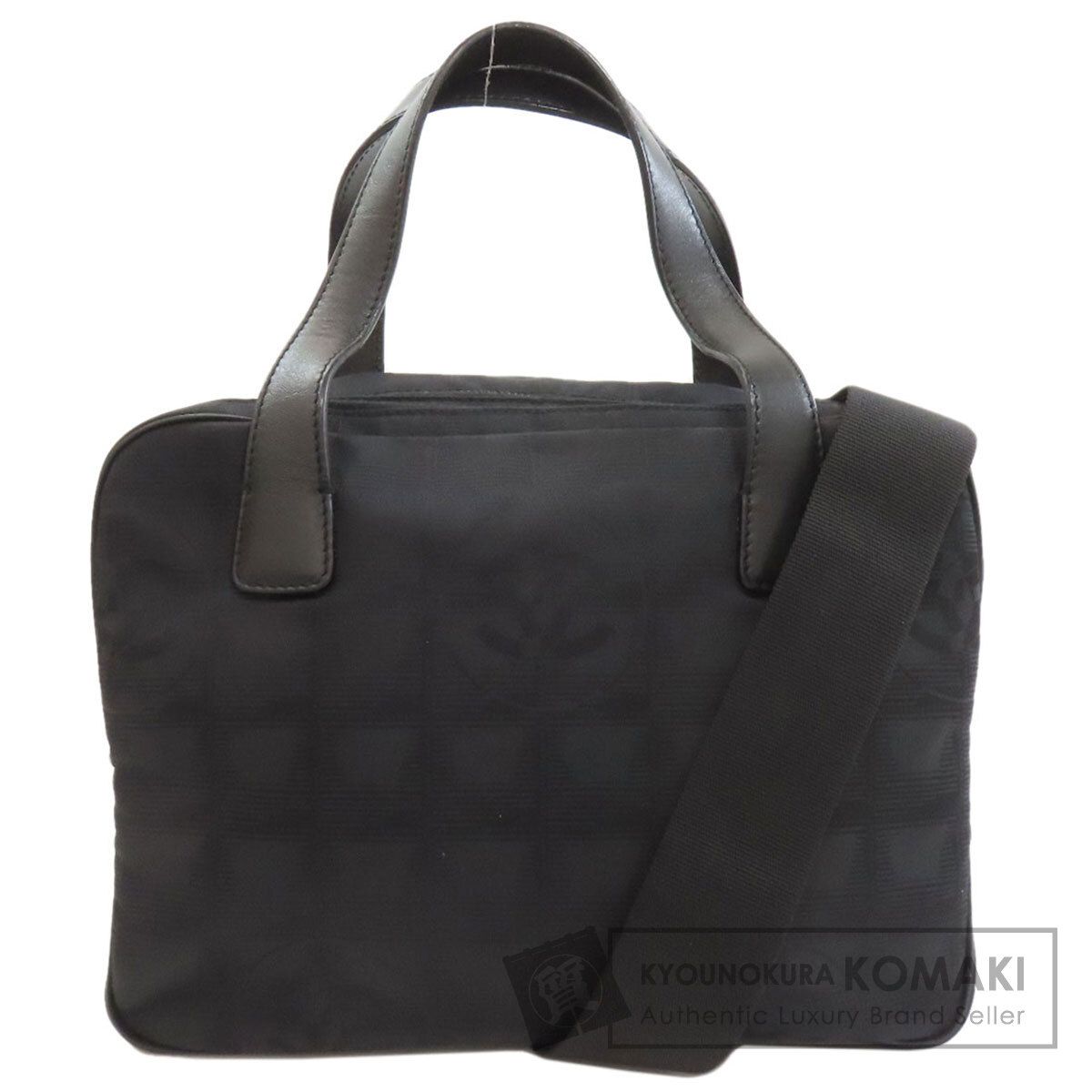 CHANEL シャネル ニュートラベル 2WAY ハンドバッグ ナイロンジャガード レディース [中古]