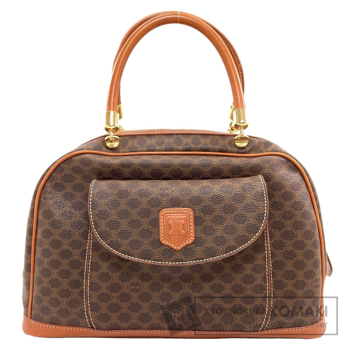 CELINE セリーヌ マカダム柄 ハンドバッグ PVC レザー レディース [中古]