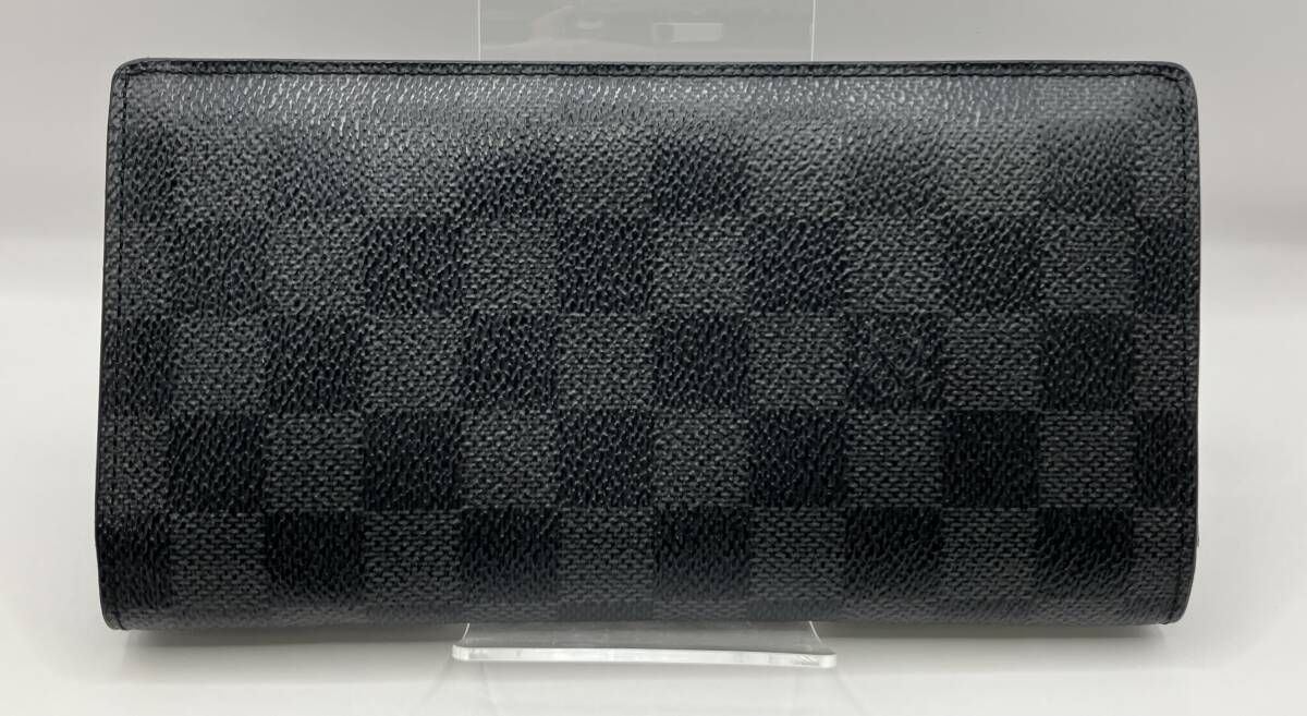 本体のみ LOUISVUITTON ルイ・ヴィトン N62665 ダミエ・グラフィット ポルトフォイユ・ブラザ 長財布