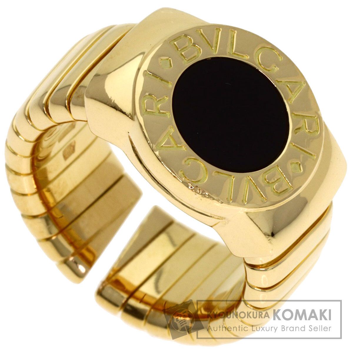 BVLGARI ブルガリ ブルガリブルガリ オニキス リング・指輪 K18YG レディース [中古]